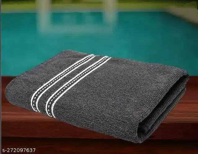Cotton Bathing Towel, Grey