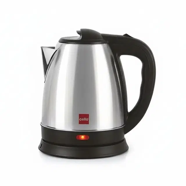 Cello Neo Quick Boil Stainless Steel Kettle, 1.5 L | Pack Of 1 | Fast Boiling | Rust-Free Stainless Steel