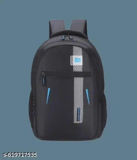 Polyester Backpack for Men & Women, Black