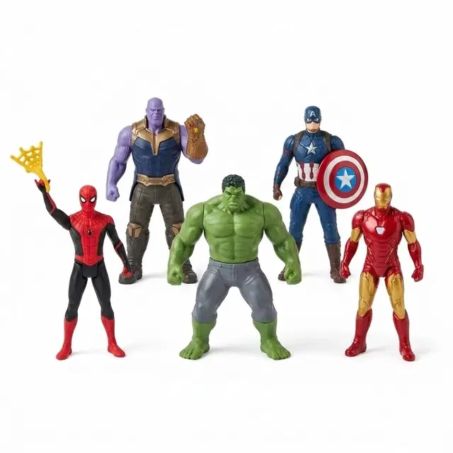 Avengers Super Heroes Action Figure Set, 5 Pieces [Multicolor]