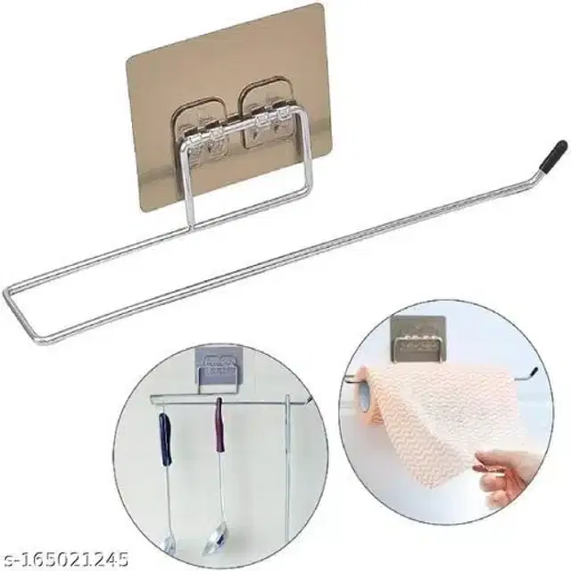 Stainless Steel Tissue Paper Holder, Silver