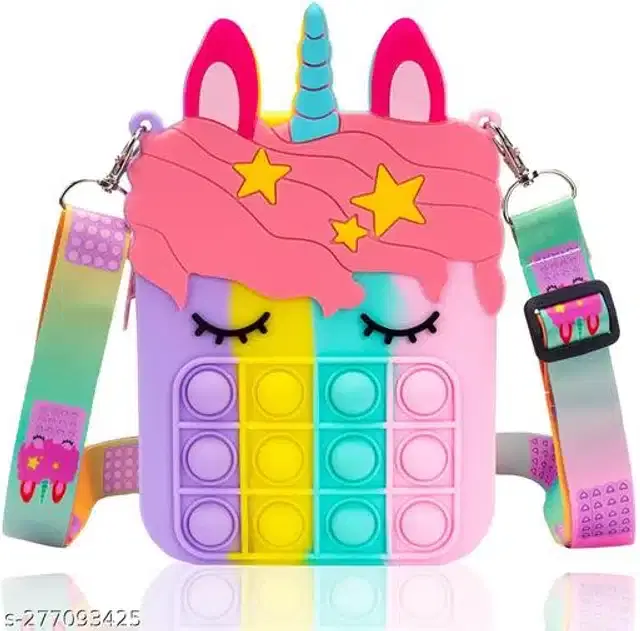 Propz Pop It Bag for Girls, Multicolor