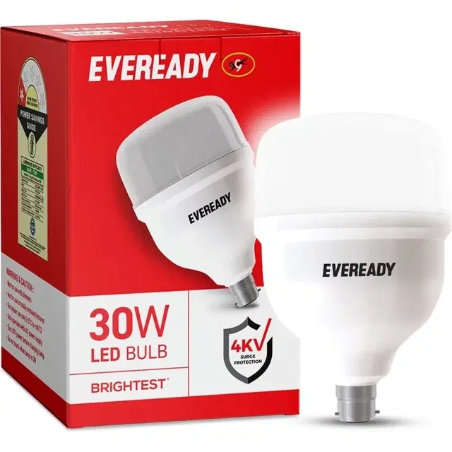EVEREADY 30 W Basic, Flickering Standard B22 LED Bulb (White)