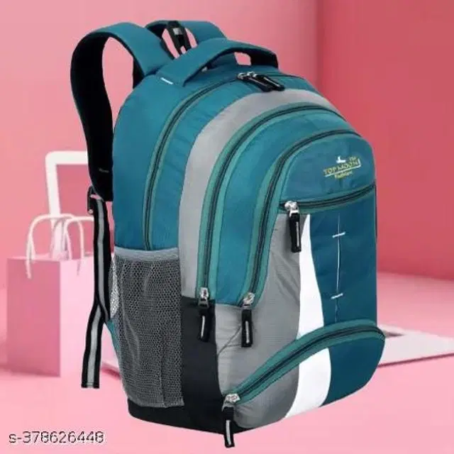 Nylon Backpack for Kids, Teal, 35 L