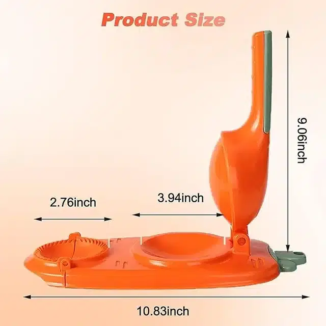 Plastic 2 in 1 Dumpling Maker Machine, Multicolor