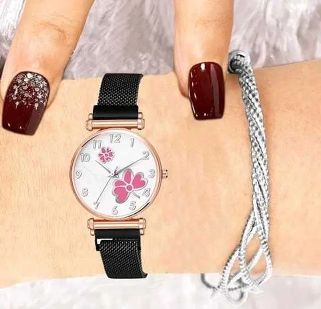 Analog Watch For Womens (Black) (WS-266)