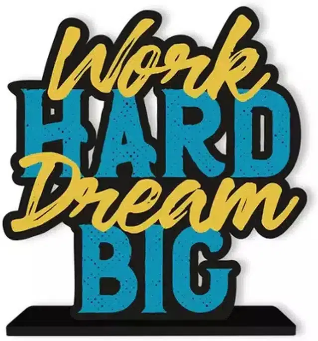 Wooden Quotes Stand for Table & Office Desk, Multicolor