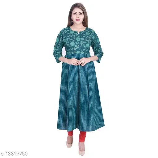 Rayon Kurti For Women, Navy Blue (S)