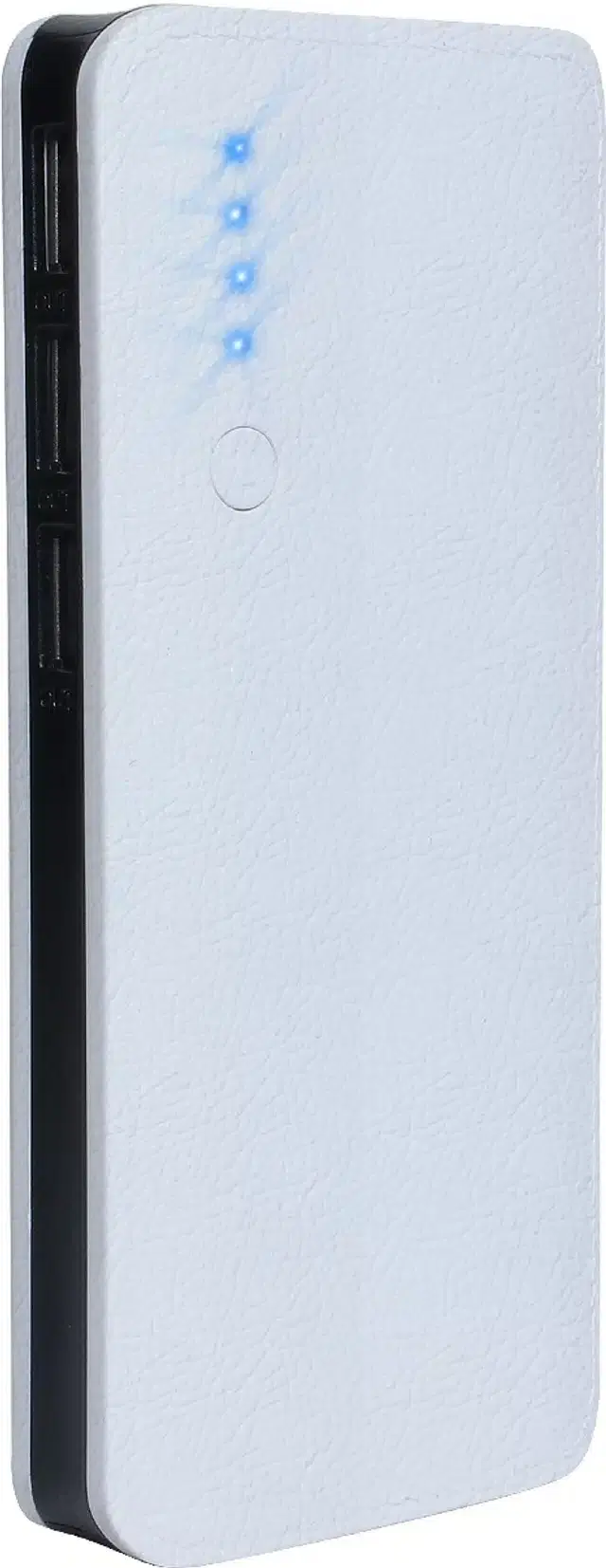 Portable Inbuilt Cables Power Bank, Black & White, 20000 mah