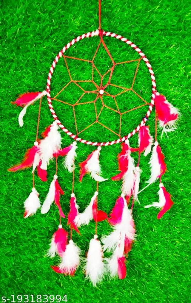 Feather Wall Hanging Dream Catcher, Multicolor