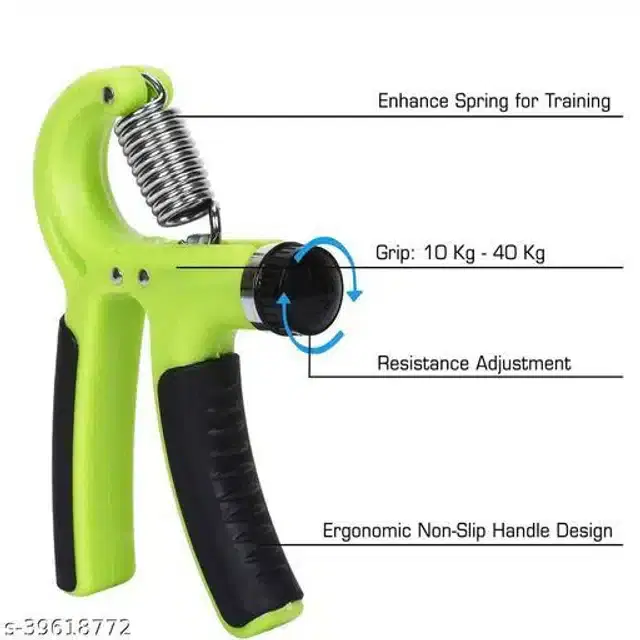 Adjustable Hand Gripper, Black & Green