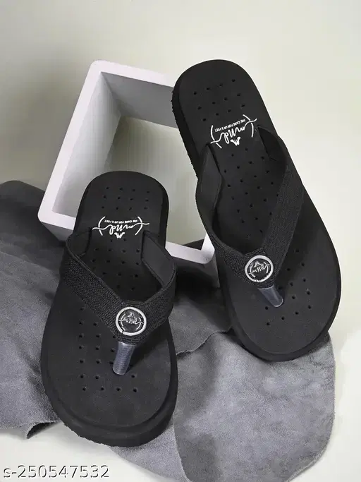 Flipflops for Men (Black, 4)