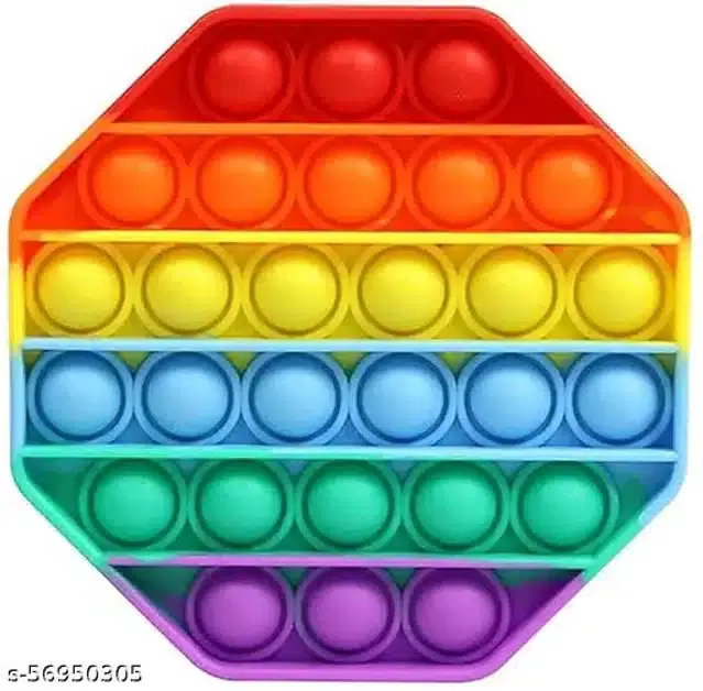 Silicone Kids Pop-it Toys, Multicolor
