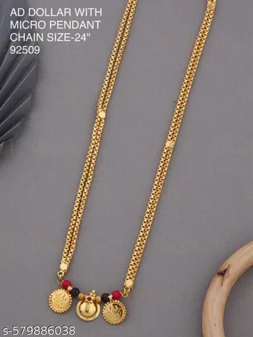 Multicolor Multiple Strand Mangalsutra for Women (Free Size)