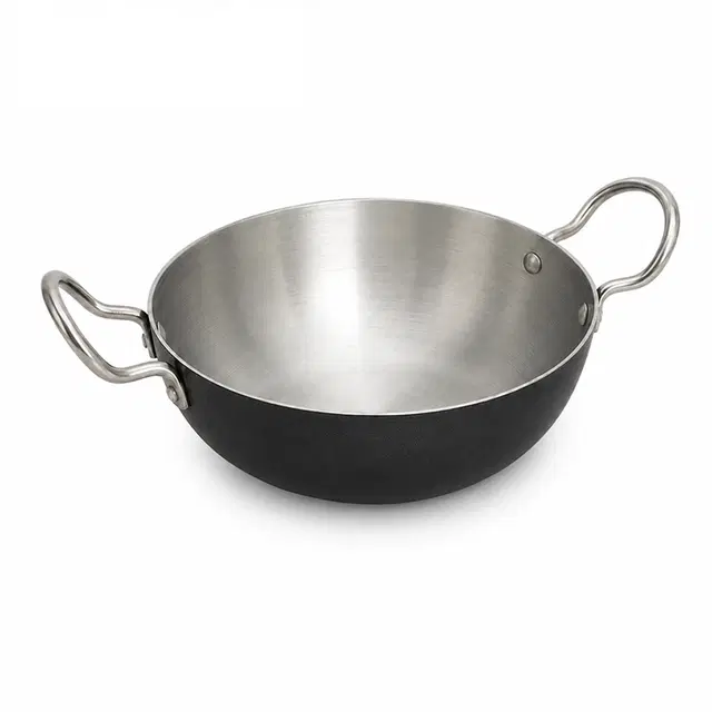 Simple Home Aluminium Kadhai With Induction Base-3500 ml 26cm