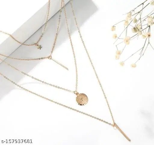 Trendy Layered Necklace for Women And Girls