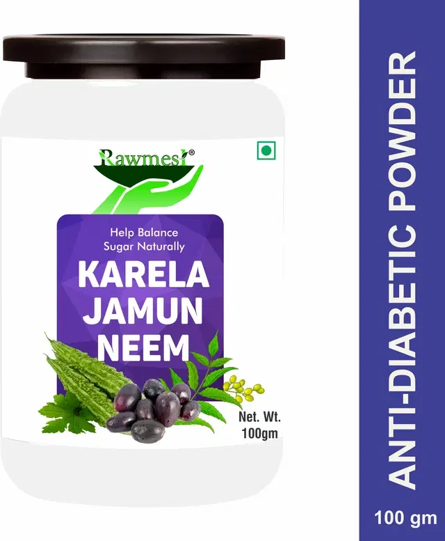 Pure Ayurvedic Neem Karela Jamun Powder, 100 g