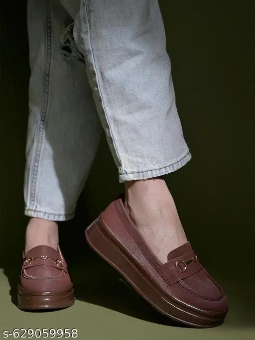 Shoetopia Loafers (Brown, IND-3)