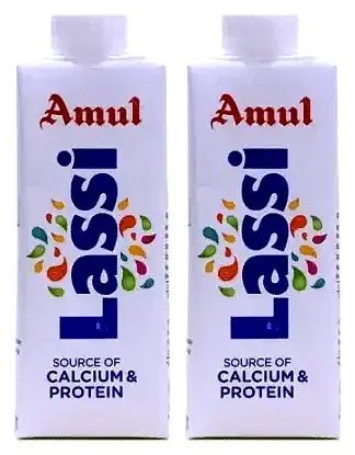 Amul Lassi 250 ml Tetra Pak (Set Of 2)