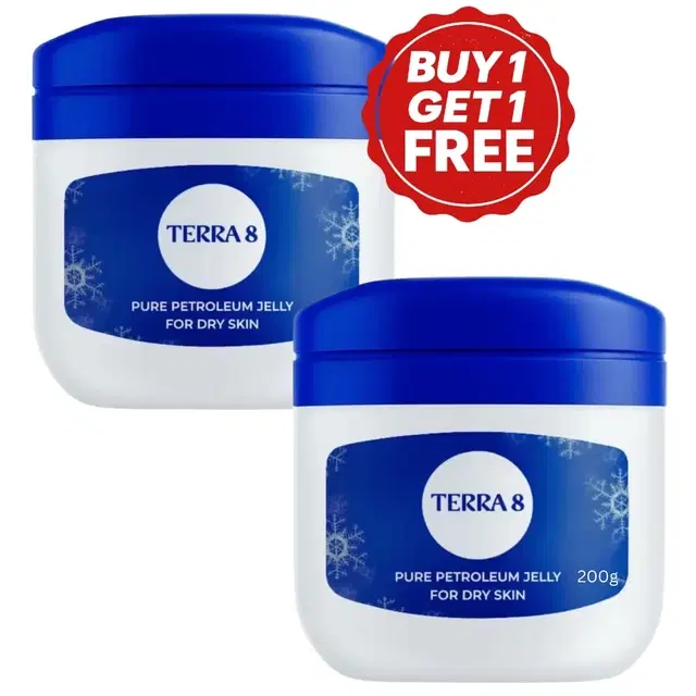 Terra 8 Pure Skin Petroleum Jelly 2X200 g (Buy 1 Get 1 Free)