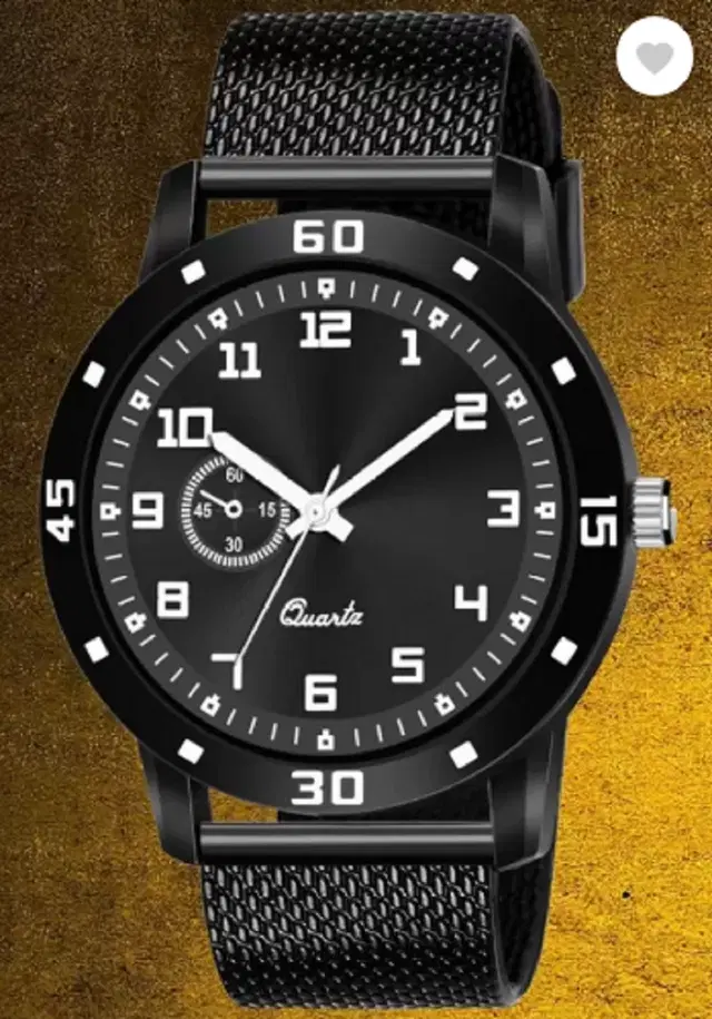 Analog Watch for Men & Boys (Black)