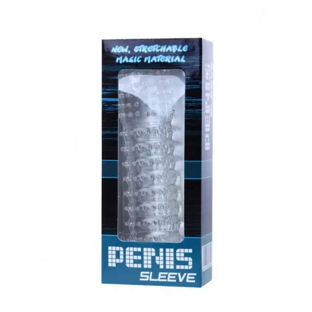 A R Silicone Crystal Dotted Condom for Men, Transparent