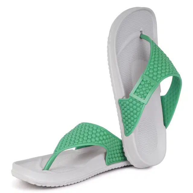 Flipflops for Women (Green, 4)
