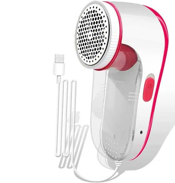 Lint Remover Fabric Shaver From Carpets Plastic, White, S-37