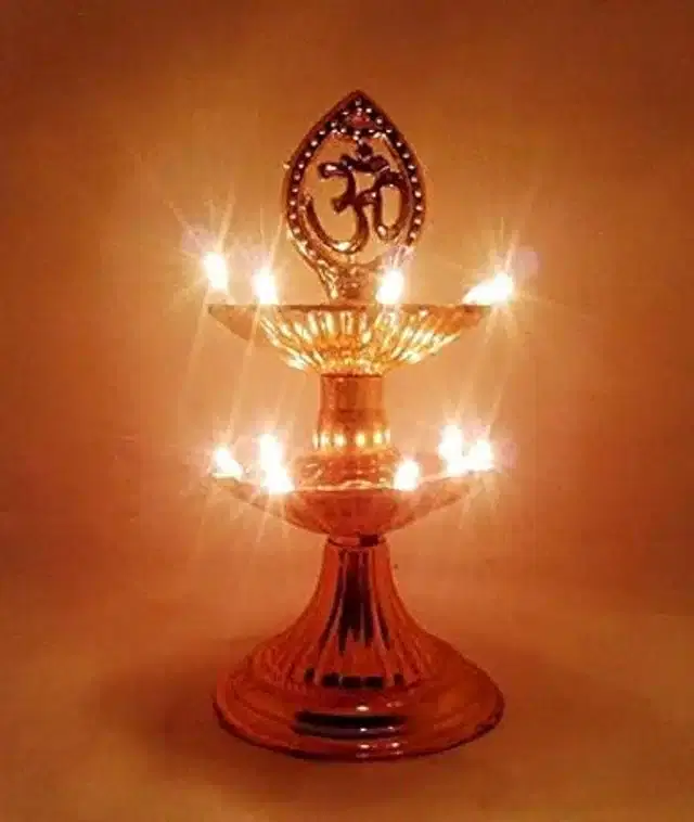 2 Layer LED Diya Bulb, Yellow