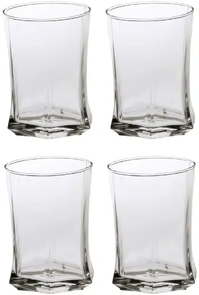 Liquor cum Cocktail Glasses, Transparent, 280 ml, Pack of 4