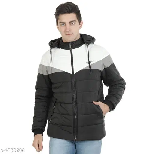 Nylon Full Sleeves Jacket for Men (Multicolor, M)