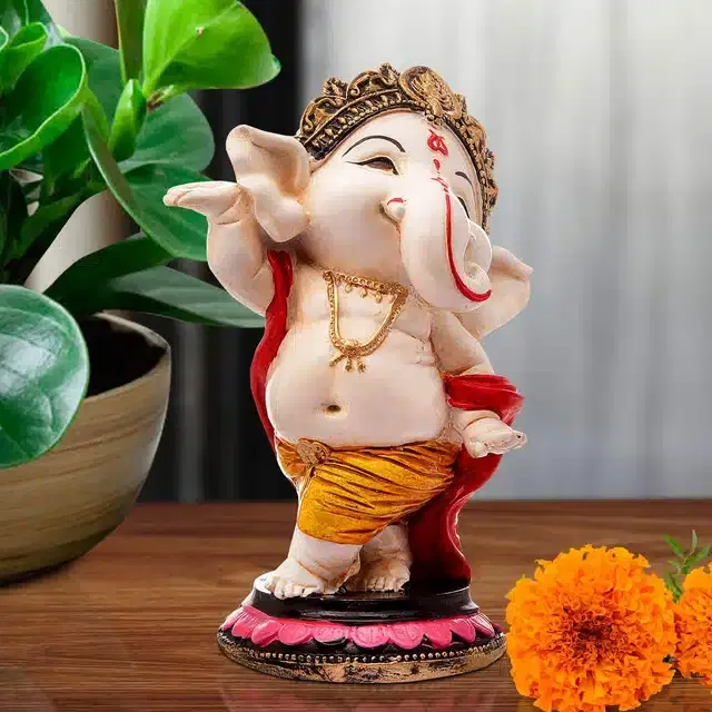 Dancing Ganesh Showpiece, Multicolor