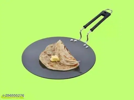 Cast Iron Tawa, Black