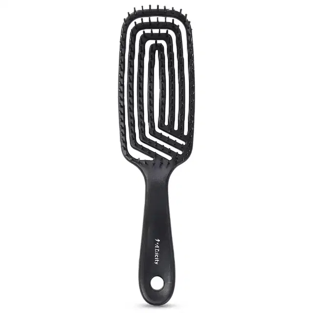 MiDazzle Premium Classic 3D Hair Brush, Black, Pack of 1