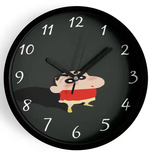 Shinchan Analog Wall Clock, Multicolor, 7 Inches