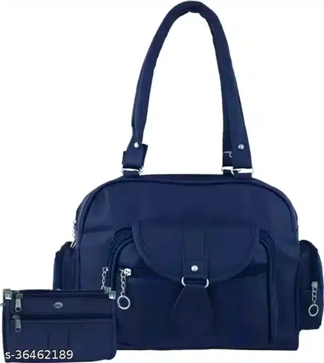 Handbag with Purse for Women, Set of 1,, Set of 1, (Set of 1, Blue)