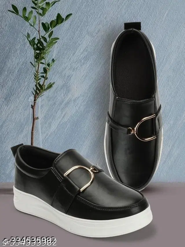 Loafers for Women (Black, 3)