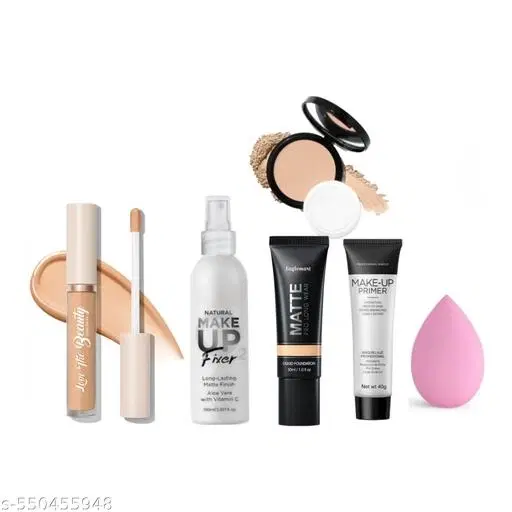 Komorebi Long Lasting Waterproof Concealer,Foundation,Puff Combo Set