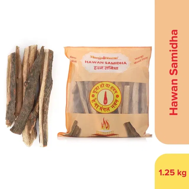 Mangal Bhavan Hawan Lakdi - Pure Mango Wood (1250 g)