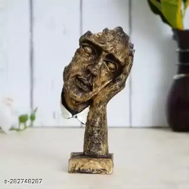Resin Face Statue Showpiece, Brass