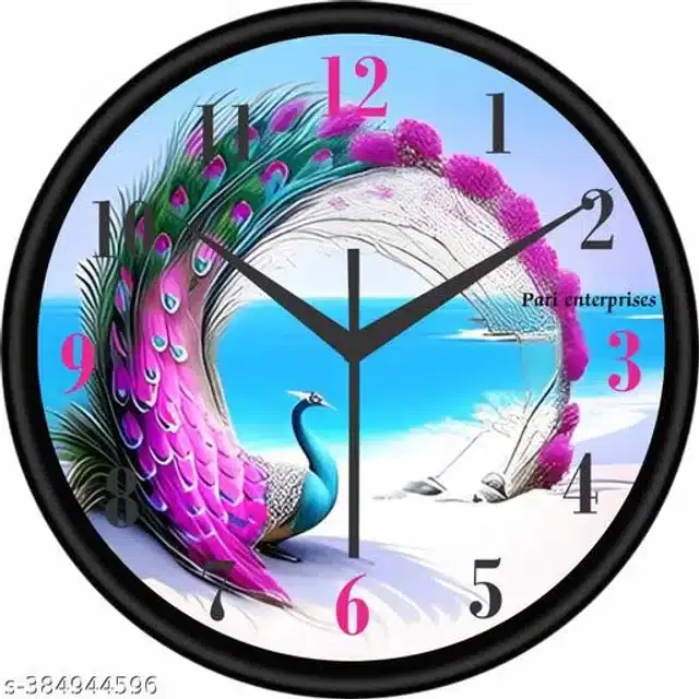 Analog Wall Clock for Home, Multicolor