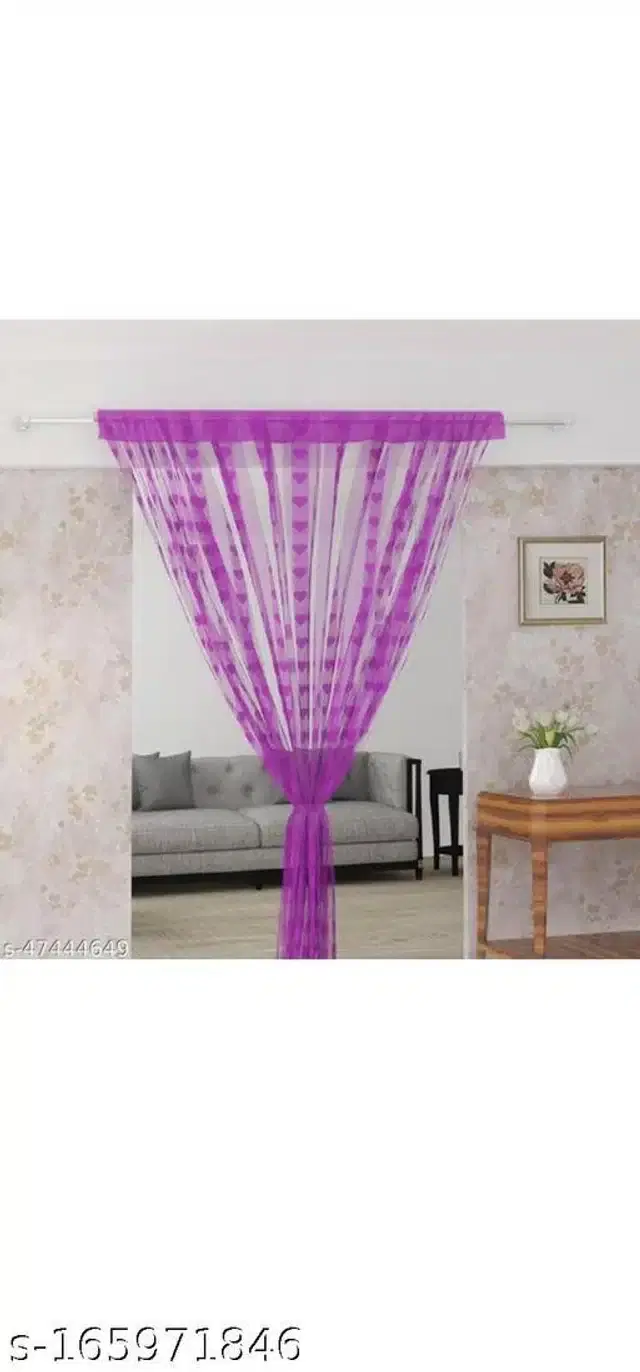 Curtains for Door, Purple, 7x4 feet
