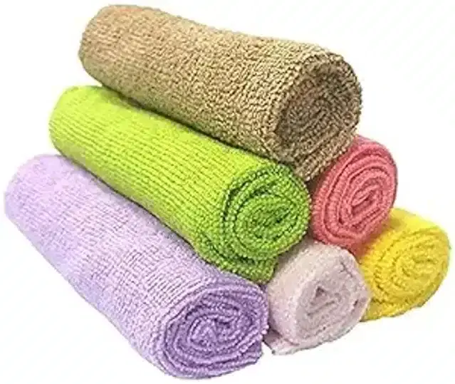 Microfiber Multipurpose Kitchen Napkins, Multicolor, Pack of 6