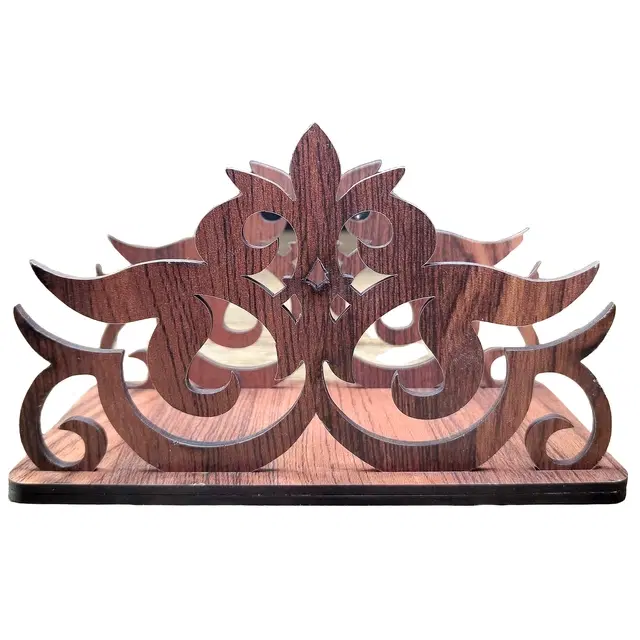 Wooden Tissue Paper Holder, Multicolor