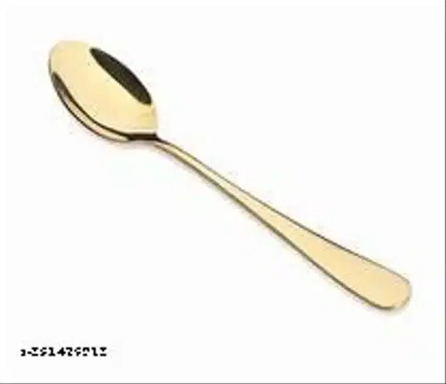 Stainless Steel Spoons, Golden, Pack of 6