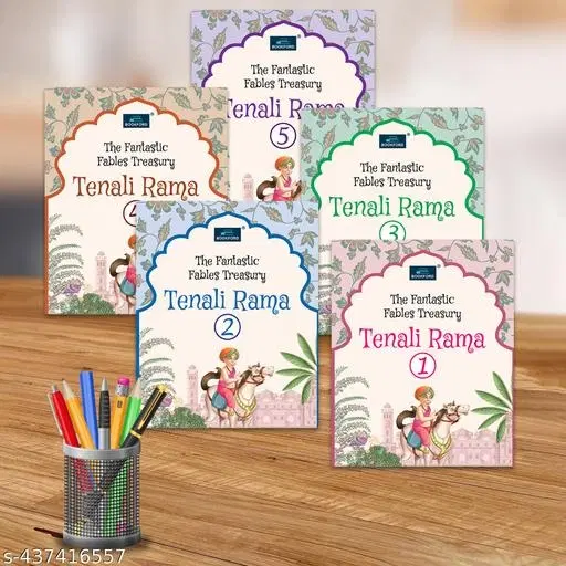 The Fantastic Fables Treasure – Tenali Rama Storybooks for Kids (Set of 5) | Moral Stories, Character-Building Tales, Early Learning Reading Book Set for Children Ages 4–10 | Colourful Illustrated Story Books