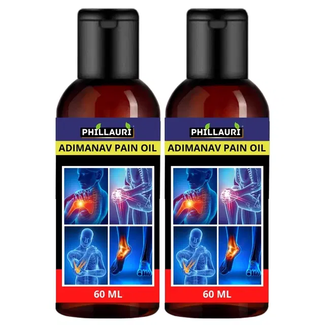 Pain Relif oil instant pain relief 60ml+60ml (Pack of 2)
