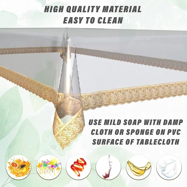 PVC Table Cover, Multicolor, 40x60 Inches