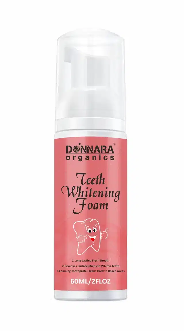 Donnara Organics Teeth Whitening Foaming Toothpaste, 60 ml
