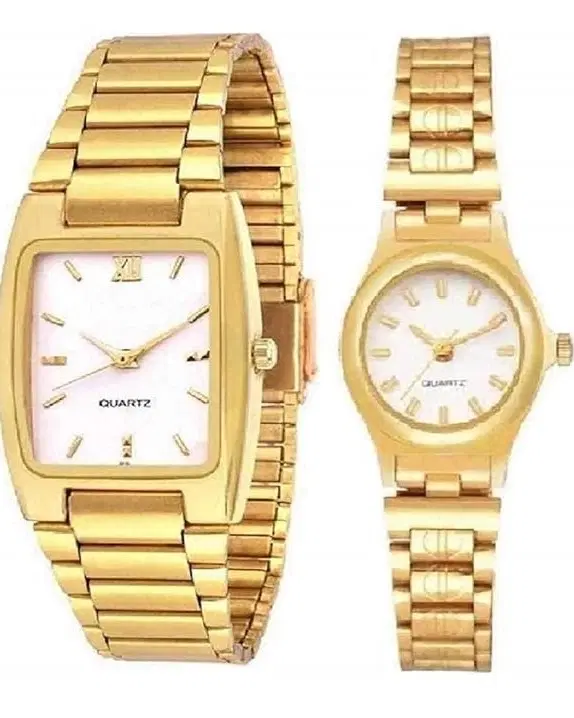 Analog Watch for Men & Women, Set of 2 (Multicolor)